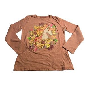 Children's Place Thanksgiving Fall Unicorn shirt M7/8